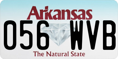 AR license plate 056WVB