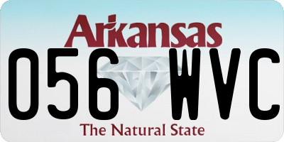 AR license plate 056WVC