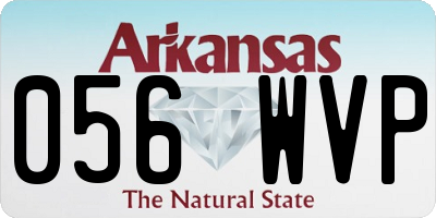 AR license plate 056WVP