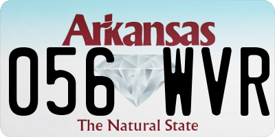 AR license plate 056WVR