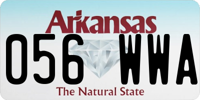 AR license plate 056WWA