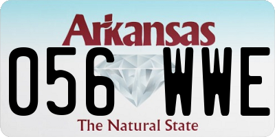 AR license plate 056WWE