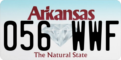 AR license plate 056WWF