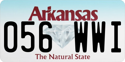 AR license plate 056WWI