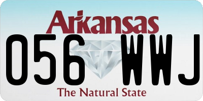 AR license plate 056WWJ