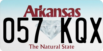 AR license plate 057KQX