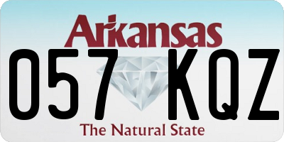 AR license plate 057KQZ