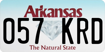 AR license plate 057KRD