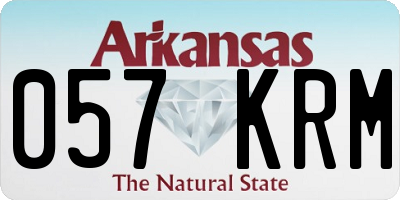 AR license plate 057KRM