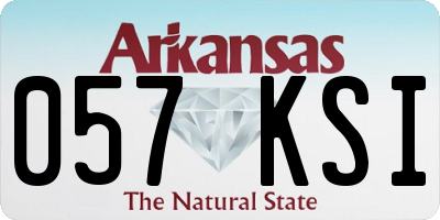AR license plate 057KSI