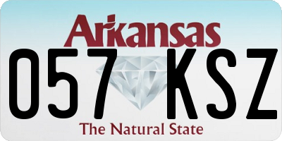 AR license plate 057KSZ