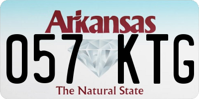 AR license plate 057KTG
