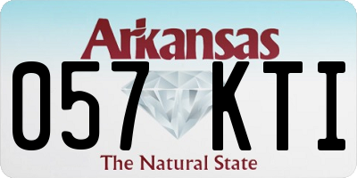 AR license plate 057KTI