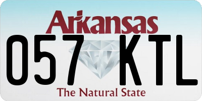 AR license plate 057KTL