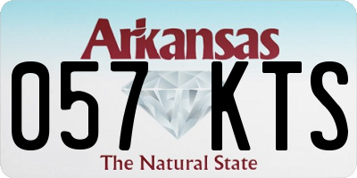 AR license plate 057KTS