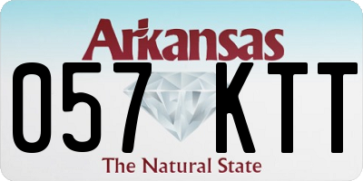 AR license plate 057KTT