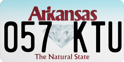 AR license plate 057KTU