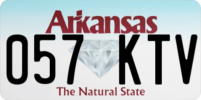 AR license plate 057KTV
