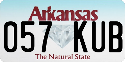 AR license plate 057KUB
