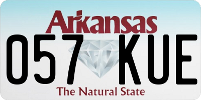 AR license plate 057KUE