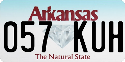 AR license plate 057KUH