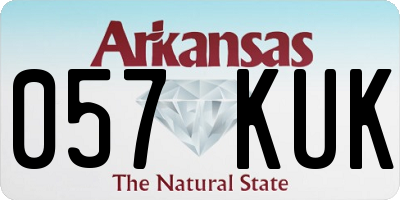 AR license plate 057KUK