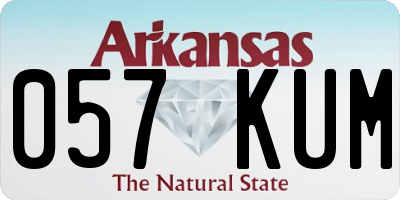AR license plate 057KUM