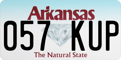 AR license plate 057KUP