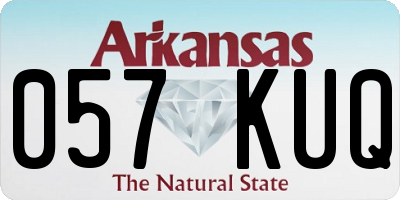 AR license plate 057KUQ
