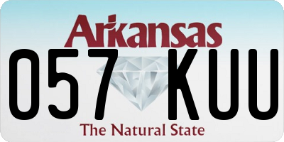 AR license plate 057KUU