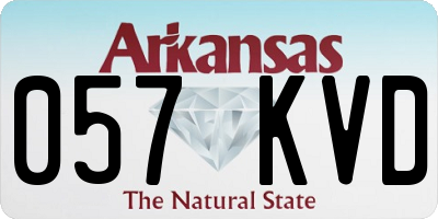 AR license plate 057KVD