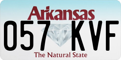 AR license plate 057KVF