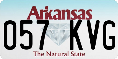 AR license plate 057KVG