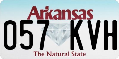 AR license plate 057KVH