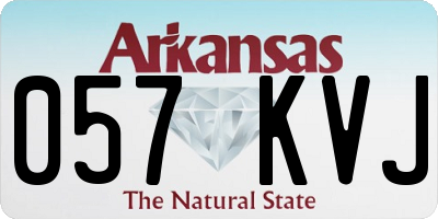 AR license plate 057KVJ