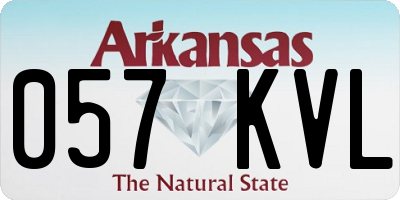 AR license plate 057KVL