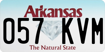 AR license plate 057KVM