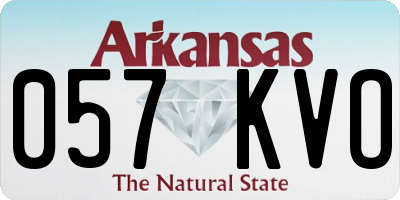 AR license plate 057KVO
