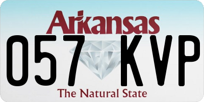 AR license plate 057KVP