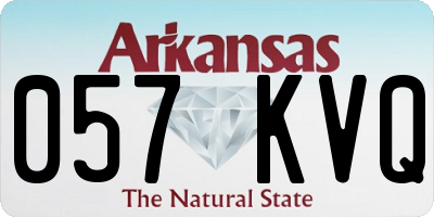 AR license plate 057KVQ