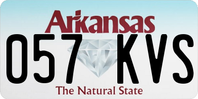 AR license plate 057KVS