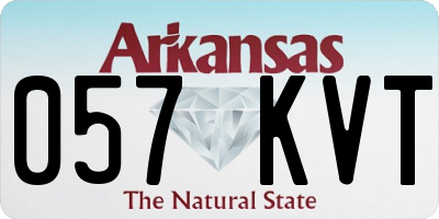 AR license plate 057KVT