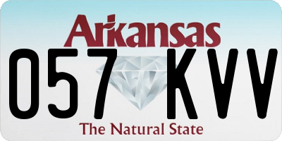 AR license plate 057KVV