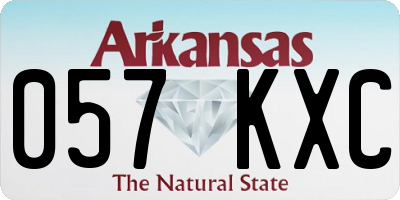 AR license plate 057KXC