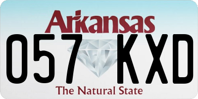 AR license plate 057KXD
