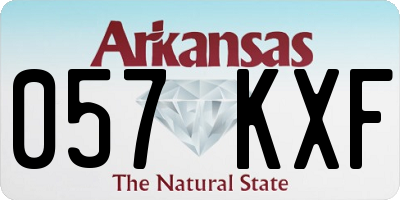 AR license plate 057KXF