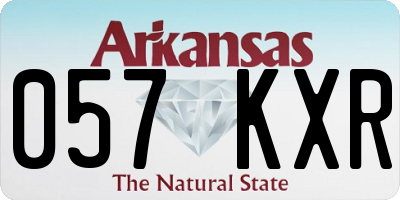 AR license plate 057KXR