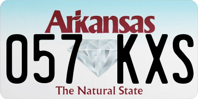 AR license plate 057KXS