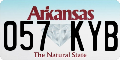 AR license plate 057KYB