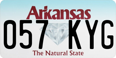 AR license plate 057KYG